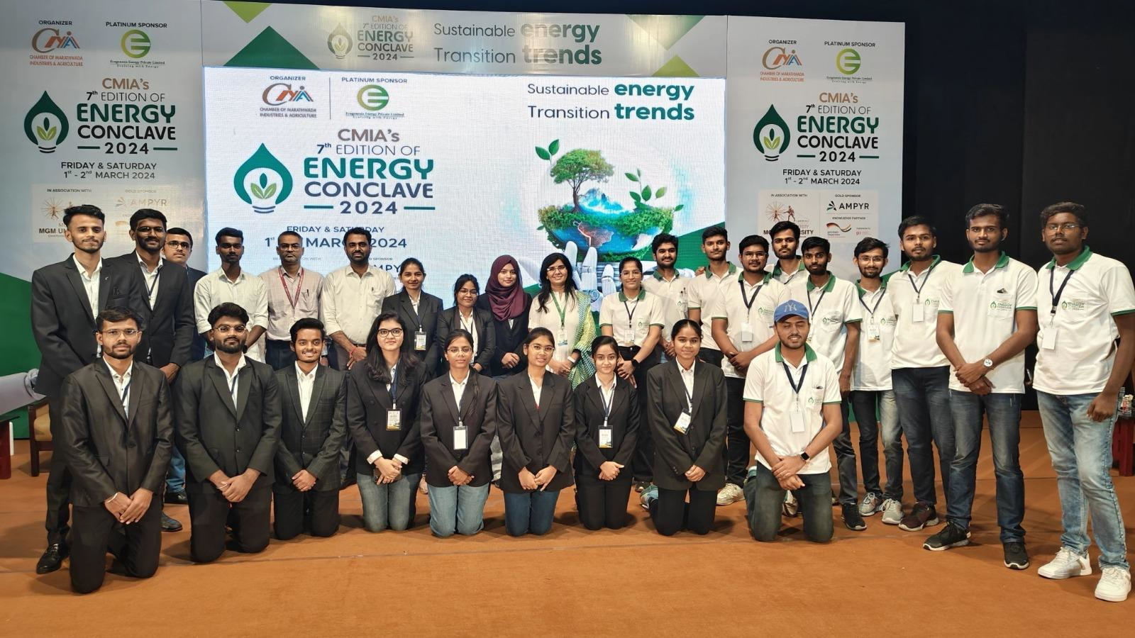 MGM University Team at Energy Conclave 2024 - Showcasing Innovation & Participation
